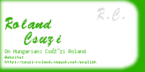 roland csuzi business card